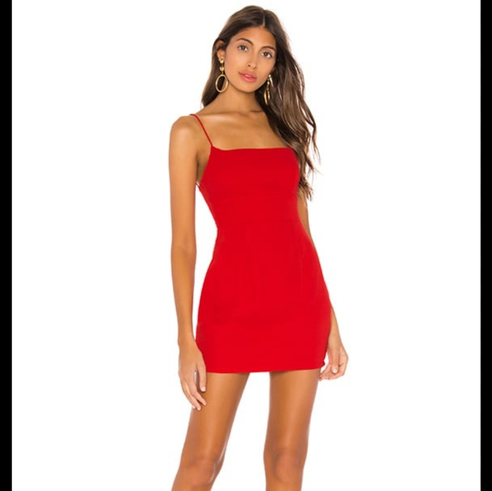 superdown Red Backless Dress
